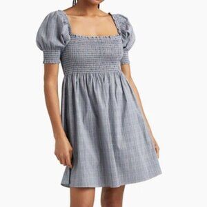 NWOT Hill House Tai Check Athena Nap Dress Size XS